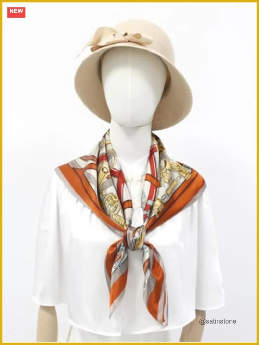 100% Mulberry Silk Square Scarf Women 35